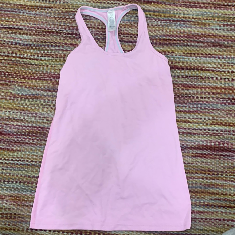 Girls ivivva pink racerback tank top - size 12